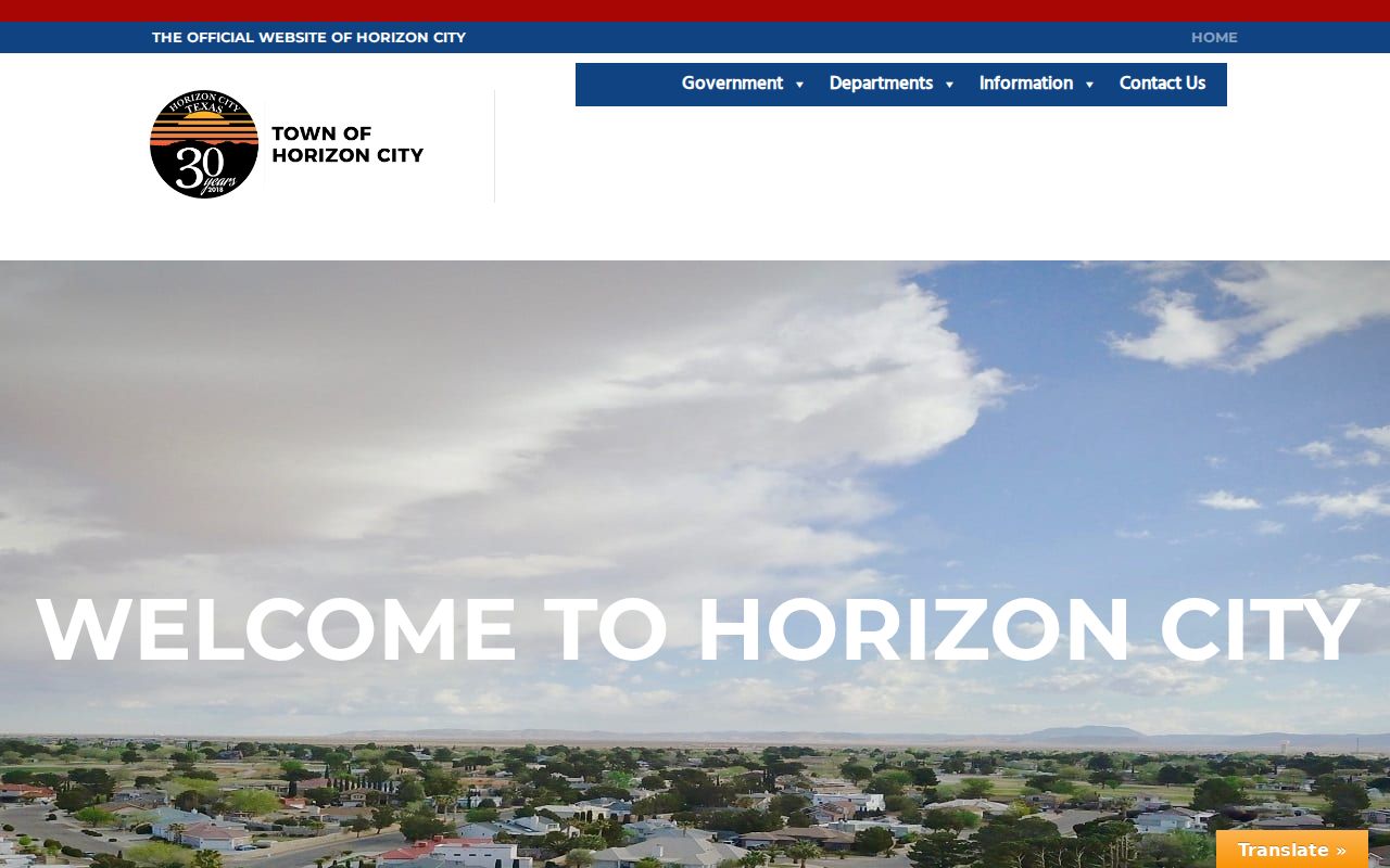 Horizon City warrant records contact, Horizon City Hall and municipal services